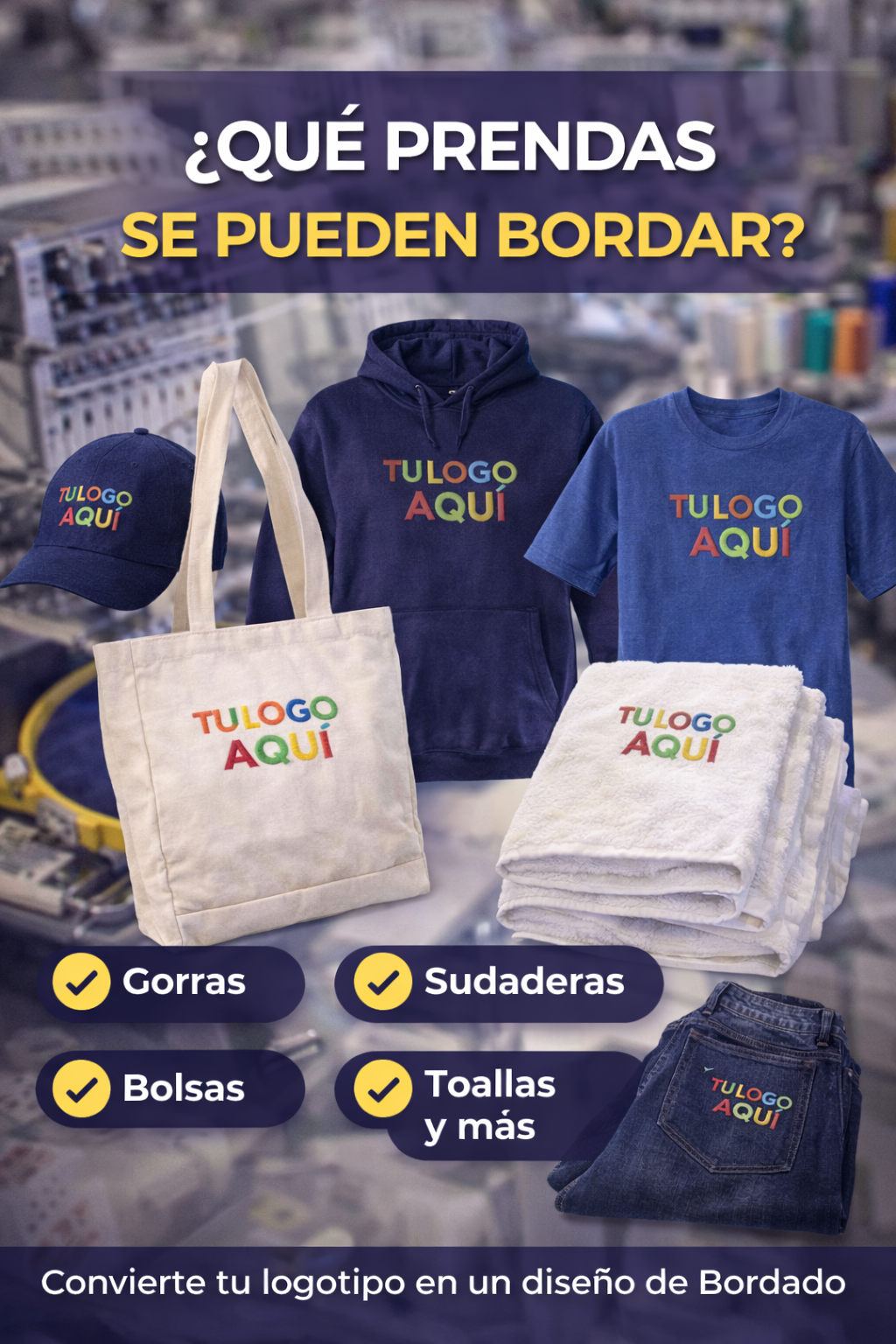 ¿Se puede bordar desde pocas unidades?